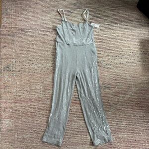 NWT Anthropologie sequin jumpsuit